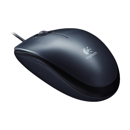 Logitech Mouse M100 Wired, No, Black, (Attēls 1)