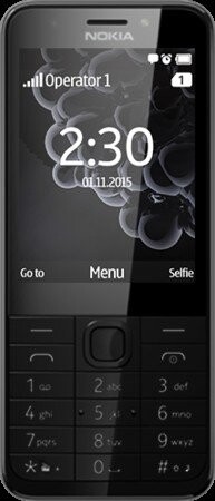 Nokia 230 Dark Silver, 2.8 ", TFT, 240 x 320 pixels, 16 MB, Dual SIM, Mini-SIM, Bluetooth, 3.0, USB version microUSB 1.1, Built-in camera, Main camera 2 MP, Secondary camera 2 MP, 1200 mAh (Attēls 3)
