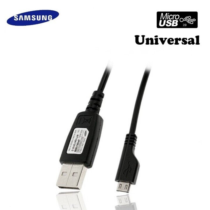 Samsung ECC1DU0BBK Universāls Micro USB Datu un uzlādes kabelis (OEM) (Attēls 1)
