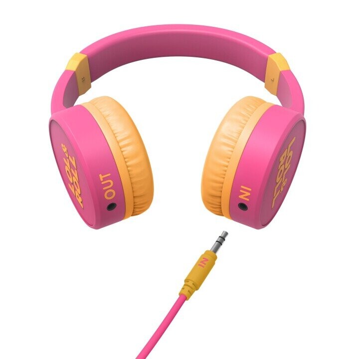 Energy Sistem Lol&Roll Pop Kids Headphones Pink (Music Share, Detachable Cable, 85 dB Volume Limit, Microphone) (Attēls 4)