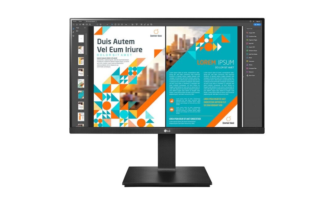 LG 24QP550-B computer monitor 60.5 cm (23.8") 2560 x 1440 pixels Quad HD LED Black (Attēls 1)
