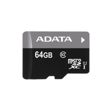 ADATA Premier UHS-I 64 GB, MicroSDXC, Flash memory class 10, SD adapter (Фото 2)