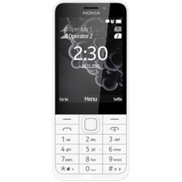 Nokia 230 Silver, 2.8 ", TFT, 240 x 320 pixels, 16 MB, Dual SIM, Mini-SIM, Bluetooth, 3.0, USB version microUSB 1.1, Built-in camera, Main camera 2 MP, Secondary camera 2 MP, 1200 mAh (Attēls 2)