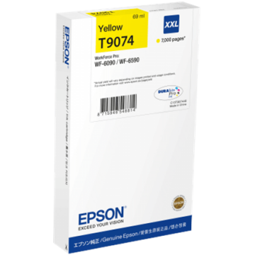 Epson DURABrite Pro T9074 XXL Ink Cartridge, Yellow (Фото 2)