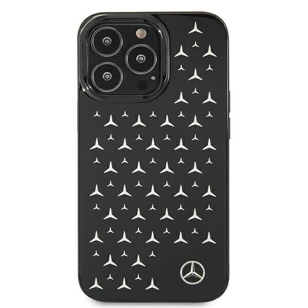 Mercedes MEHCP13LESPBK iPhone 13 Pro | 13 6,1" czarny|black hardcase Silver Stars Pattern (Attēls 3)
