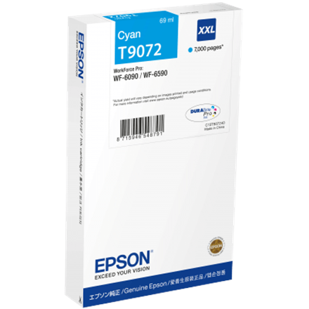Epson DURABrite Pro T9072 XXL Ink Cartridge, Cyan (Attēls 2)