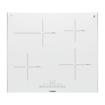 Bosch Hob PIF672FB1E Induction, Number of burners/cooking zones 4, White, Display, Timer (Attēls 2)
