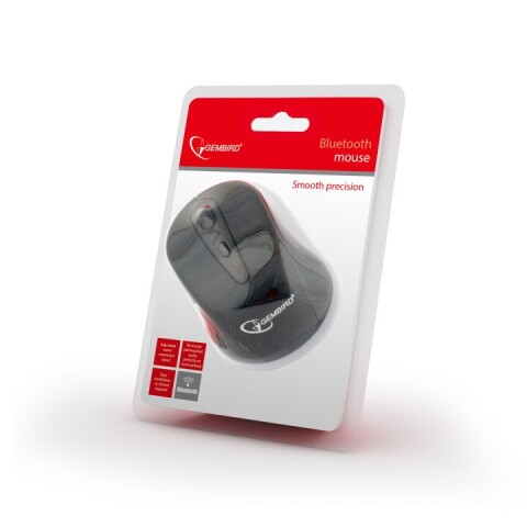 Gembird MUSWB2 Optical Bluetooth mouse, Wireless connection, 6 button, Black, Grey (Attēls 3)
