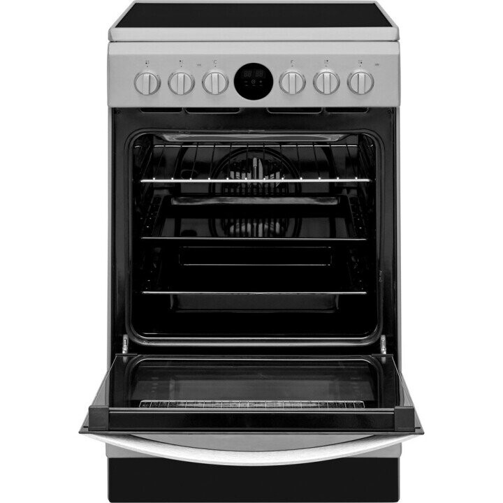 INDESIT Cooker IS5V8CHX/E Hob type Electric, Oven type Electric, Stainless steel, Width 50 cm, Grilling, Electronic, 57 L, Depth 60 cm (Attēls 1)