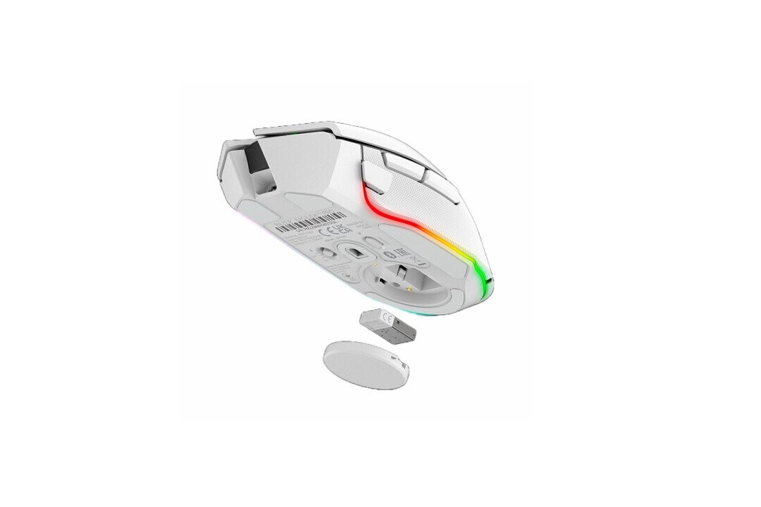 Razer Basilisk V3 Pro Gaming Mouse, RGB LED light, Bluetooth, 	Wireless, White (Attēls 3)
