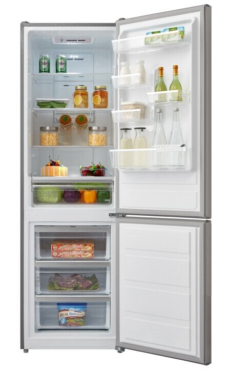Midea Refrigerator | MDRB424FGE02I | Energy efficiency class E | Free standing | Combi | Height 188 cm | No Frost system | Fridge net capacity 224 L | Freezer net capacity 86 L | 42 dB | Grey (Фото 10)