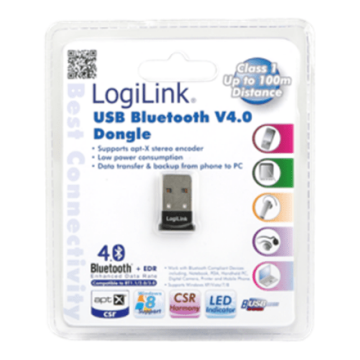 Logilink Logilink BT0037, Bluetooth V 4.0 EDR class 1 USB micro adapter (Фото 1)