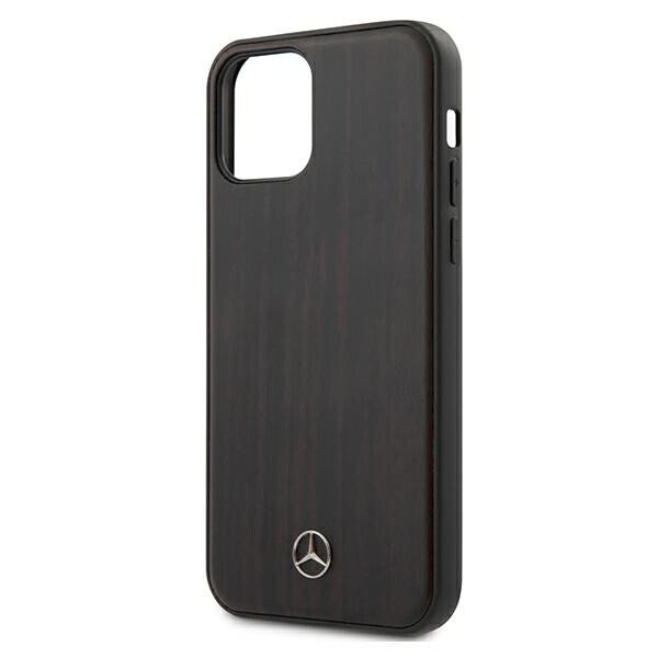 Mercedes MEHCP12SVWOBR iPhone 12 mini 5,4" brązowy|brown hardcase Wood Line Rosewood (Фото 3)