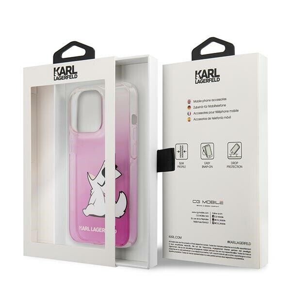 Karl Lagerfeld KLHCP14XCFNRCPI iPhone 14 Pro Max 6,7" hardcase różowy|pink Choupette Fun (Фото 8)