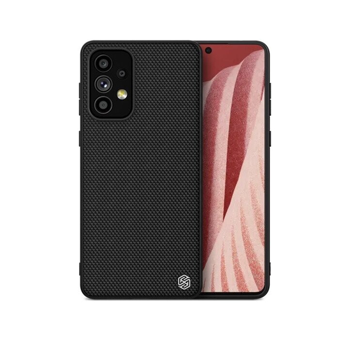 Nillkin Textured Case durable reinforced case with gel frame and nylon back for Samsung Galaxy A73 black (Attēls 5)