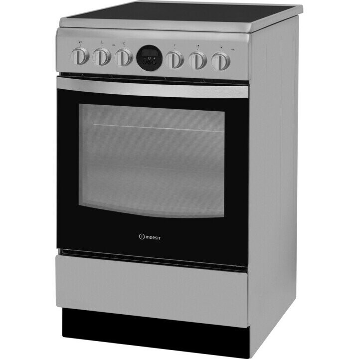 INDESIT Cooker IS5V8CHX/E Hob type Electric, Oven type Electric, Stainless steel, Width 50 cm, Grilling, Electronic, 57 L, Depth 60 cm (Attēls 7)
