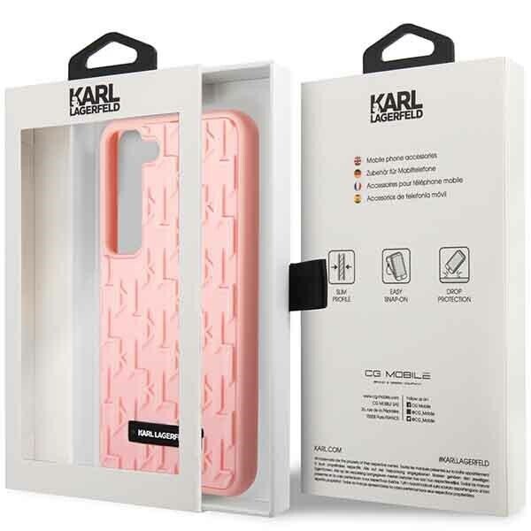 Karl Lagerfeld KLHCS23SRUPKLPP S23 S911 hardcase różowy|pink 3D Monogram (Attēls 5)