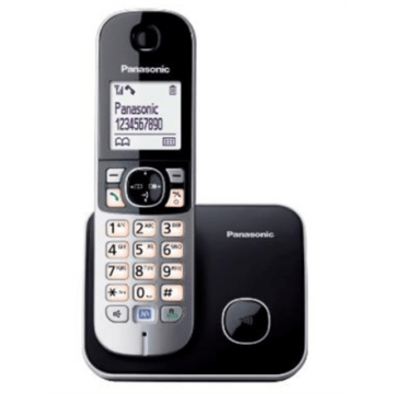 Panasonic Cordless KX-TG6811FXB Black, Caller ID, Wireless connection, Phonebook capacity 120 entries, Conference call, Built-in display, Speakerphone (Фото 3)