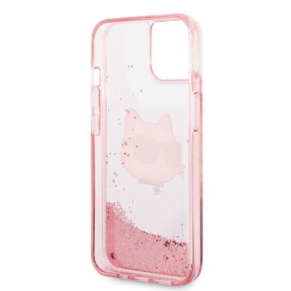 Karl Lagerfeld KLHCP14SLNCHCP iPhone 14 6,1" różowy|pink hardcase Glitter Choupette Head (Фото 7)