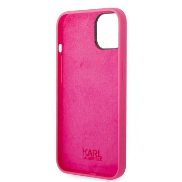 Karl Lagerfeld KLHCP14SSRSGRCF iPhone 14 6,1" hardcase różowy|pink Silicone RSG (Attēls 7)